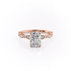 Radiant Cut Lab Diamond Engagement Ring, Vintage Design