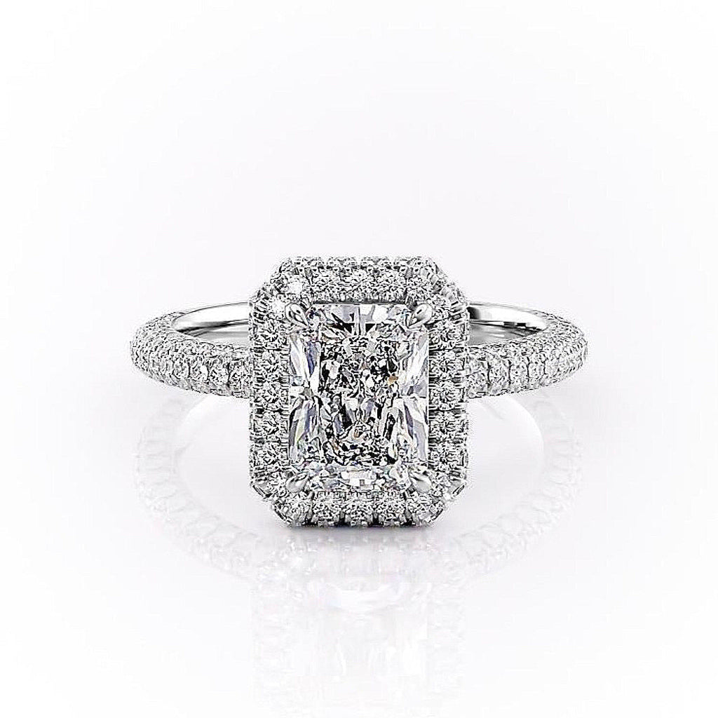Radiant Cut Lab Diamond Full Set