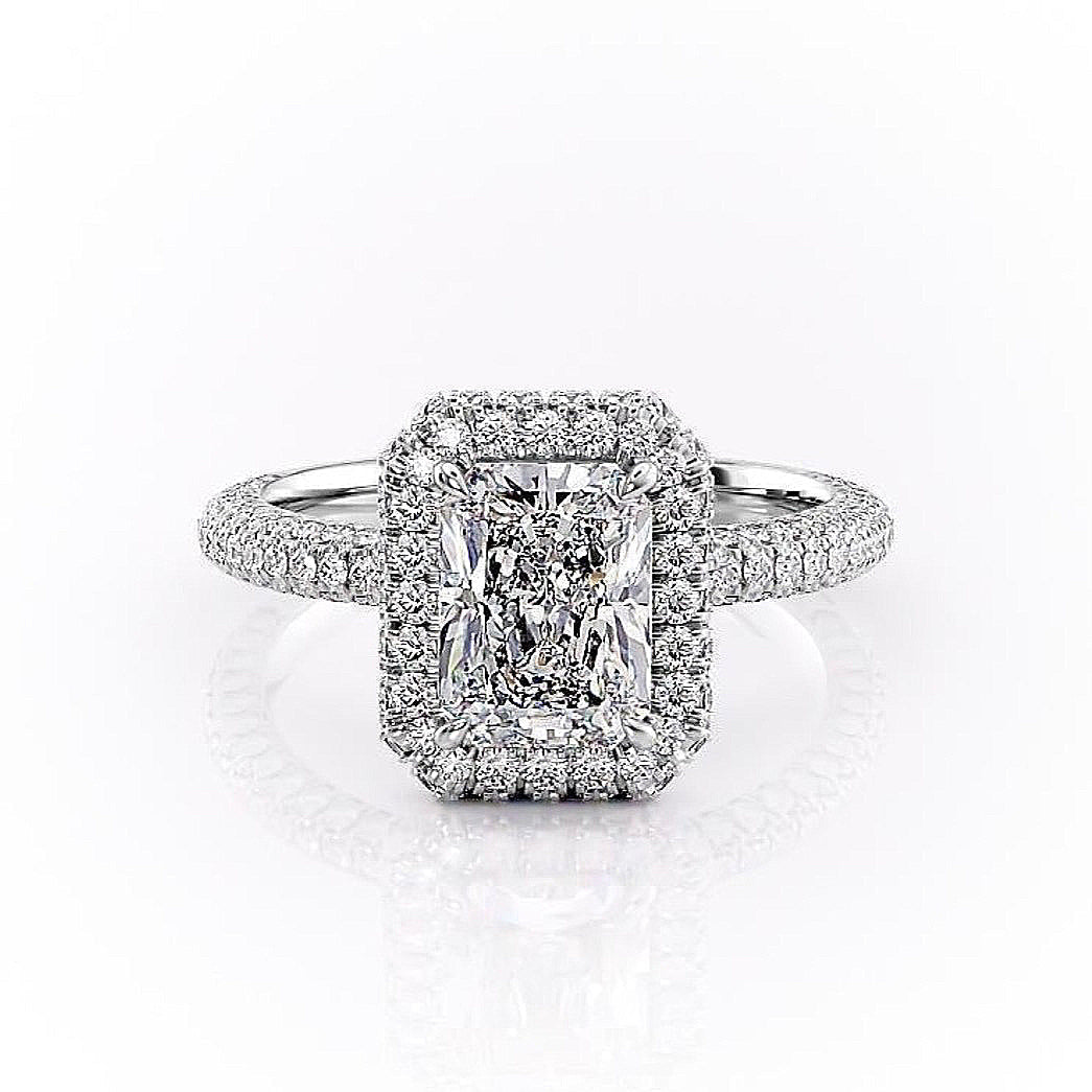 Radiant Cut Lab Diamond Full Set