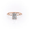 Radiant Cut Lab Diamond Ring, Delicate Vintage Style