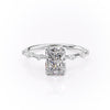 Radiant Cut Lab Diamond Ring, Delicate Vintage Style