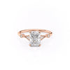 Radiant Cut Lab Diamond Vintage Design