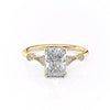 Radiant Cut Lab Diamond Vintage Design
