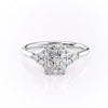 Radiant Cut Lab Diamond With Side Stones
