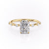 Radiant Cut Lab Diamond With Stone Set Shoulders