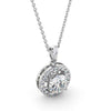 Round Cut Classic Halo Pendant