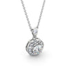 Round Cut Classic Halo Pendant