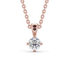 Round Cut Classic Solitaire Pendant