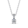 Round Cut Classic Solitaire Pendant