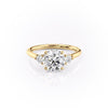 Round Cut Lab Diamond 3 Stone Ring