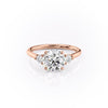 Round Cut Lab Diamond 3 Stone Ring