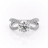 Round Cut Lab Diamond Criss-Cross Design