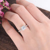 Round Cut Lab Diamond Engagement Ring, Art Deco Design