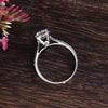 Round Cut Lab Diamond Engagement Ring, Art Deco Design