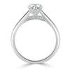 Round Cut Lab Diamond Engagement Ring, Classic Six Claw