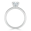 Round Cut Lab Diamond Engagement Ring, Classic Style