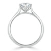 Round Cut Lab Diamond Engagement Ring, Classic Style