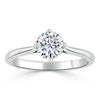 Round Cut Lab Diamond Engagement Ring, Classic Style