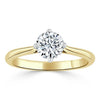Round Cut Lab Diamond Engagement Ring, Classic Style