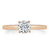 Round Cut Lab Diamond Engagement Ring, Classic Style