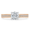 Round Cut Lab Diamond Engagement Ring, Classic Style