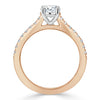 Round Cut Lab Diamond Engagement Ring, Classic Style
