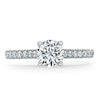 Round Cut Lab Diamond Engagement Ring, Classic Style