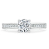 Round Cut Lab Diamond Engagement Ring, Classic Style