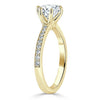 Round Cut Lab Diamond Engagement Ring, Classic Tiffany Style