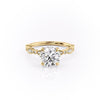 Round Cut Lab Diamond Engagement Ring, Vintage Design