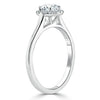 Round Cut Lab Diamond Halo Engagement Ring