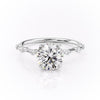 Round Cut Lab Diamond Ring - Delicate Vintage Style
