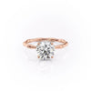 Round Cut Lab Diamond Ring With Hidden Halo