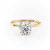 Round Cut Lab Diamond Ring With Hidden Halo