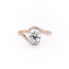 Round Cut Lab Diamond Twist Ring