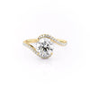 Round Cut Lab Diamond Twist Ring