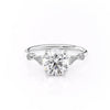 Round Cut Lab Diamond Vintage Design