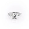 Round Cut Lab Diamond With Hidden Halo And Side Stones
