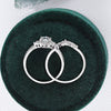 Vintage Style Bridal Ring Set, Pear Cut Center Stone
